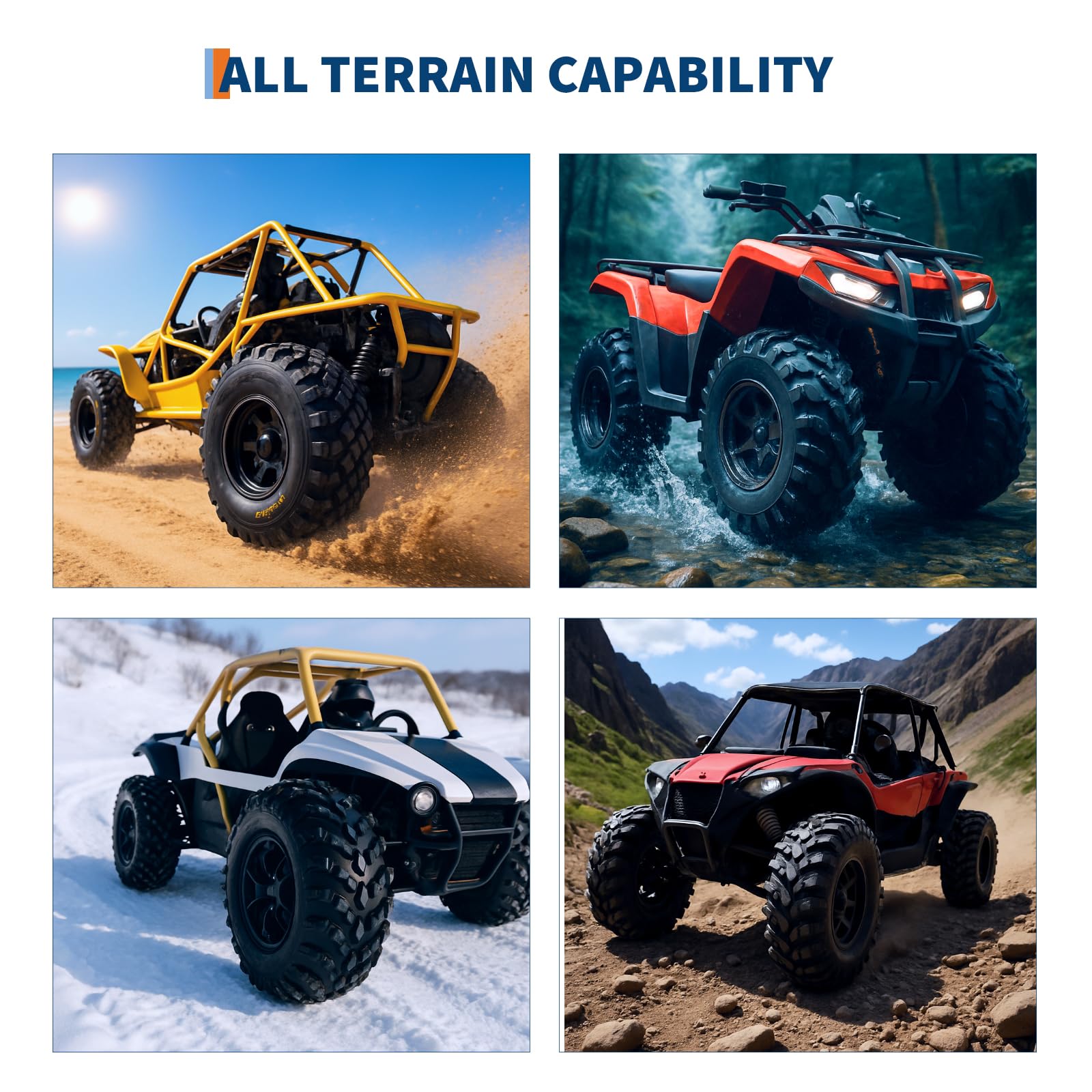Garvee 23x7-10 ATV Tires 6-Ply All-Terrain Tubeless Tires for Daily Work, Hunting & Recreational Riding on ATV, UTV, Quad and 4 Wheeler - Image 5