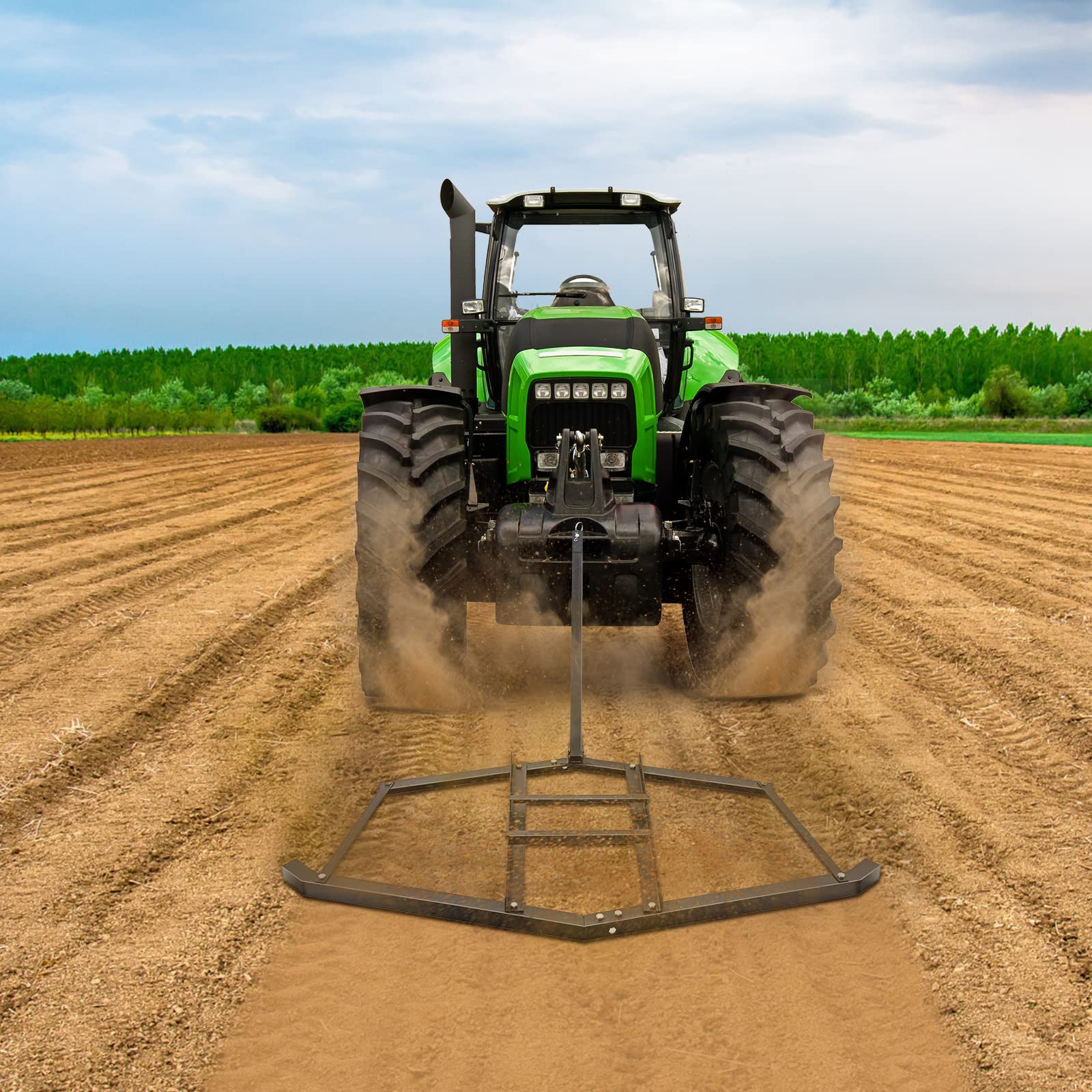 Garvee 84 in Driveway Drag Grader Harrow with 2 Adjustable Bars for Landscape Leveling or Farm Garden Field - Image 6